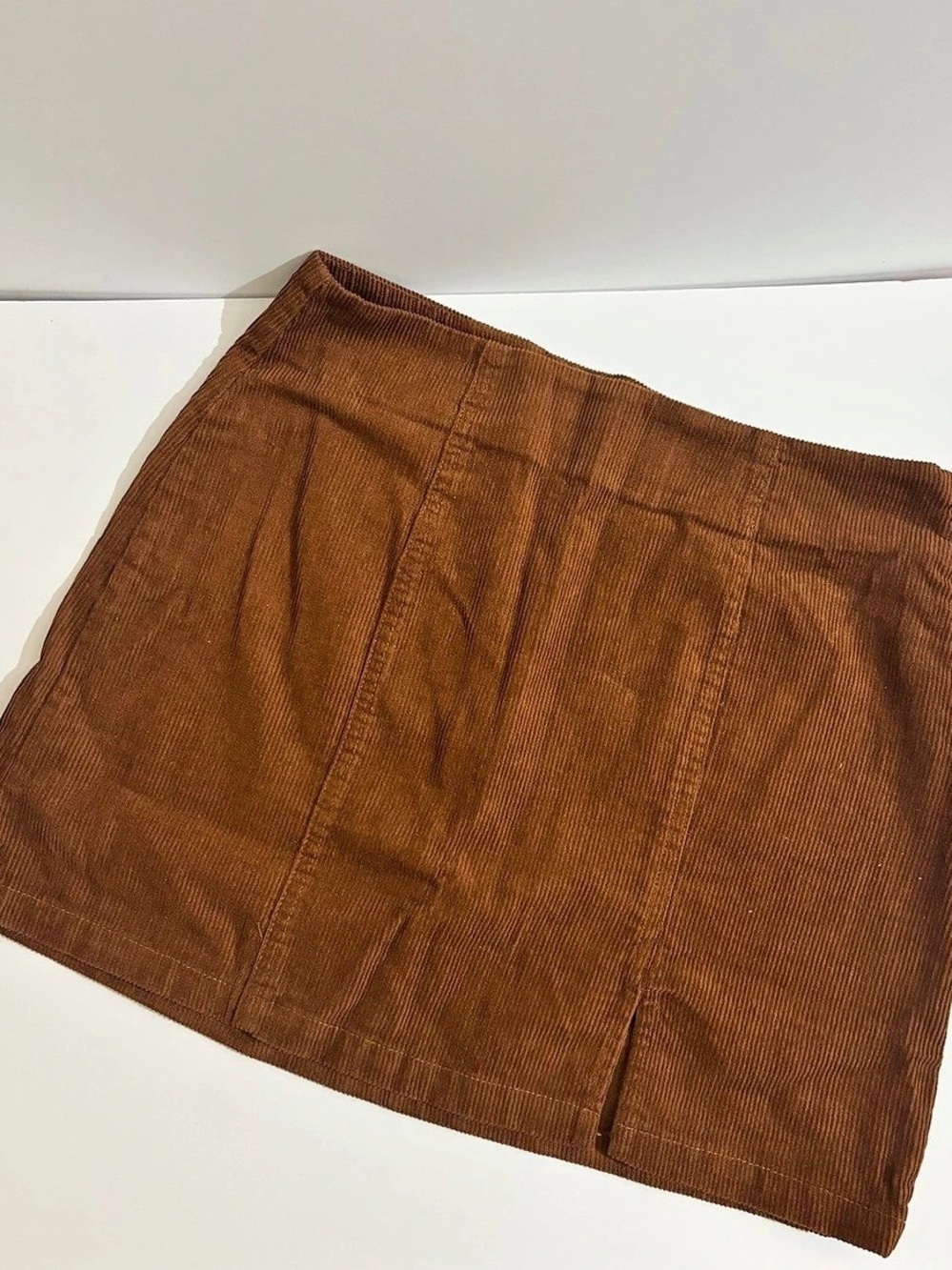 Angel Kiss Corduroy Mini Skirt in Brown Like New